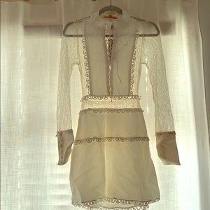 For Love & Lemons white lace dress